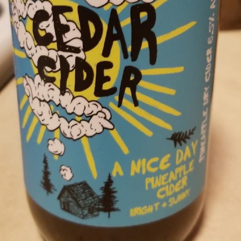 picture of Cedar Cider A Nice Day Pineapple  Cider submitted by AlDeBarge