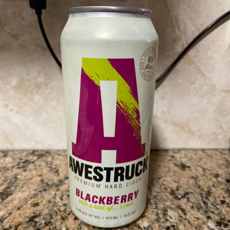 picture of Awestruck Ciders Blackberry with a hint of lime submitted by noses