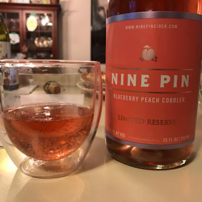 picture of Nine Pin Ciderworks Blueberry Peach Cobbler submitted by noses