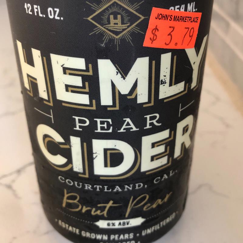 picture of Hemly Cider Brute Pear submitted by OnlyDry