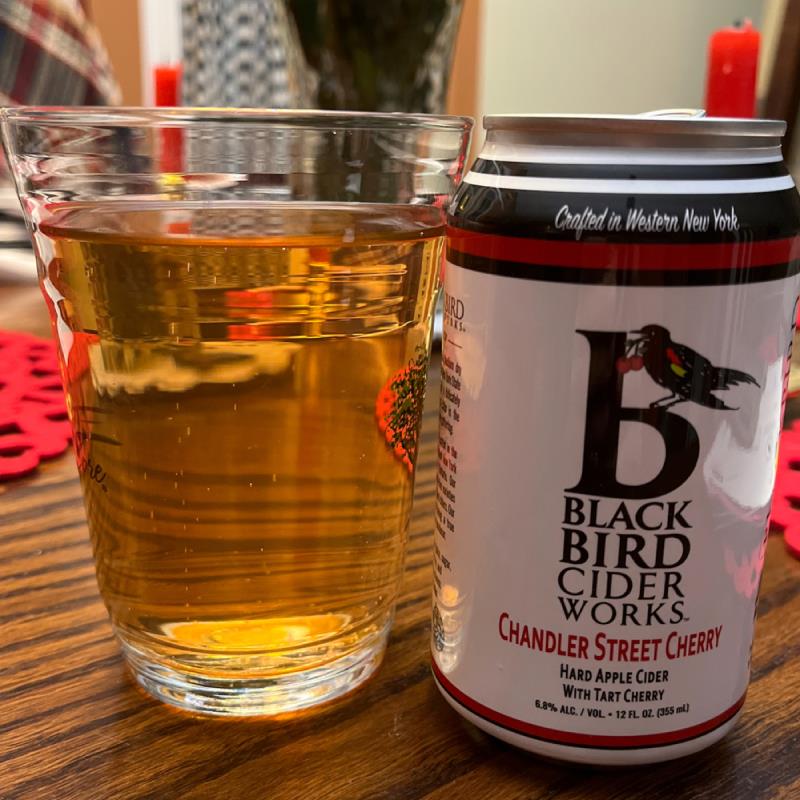 picture of BlackBird Cider Works Chandler Street Cherry submitted by Tlachance