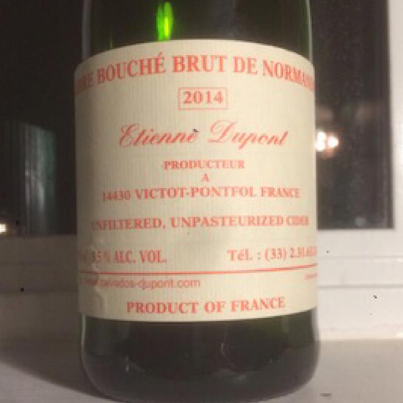picture of Domain Dupont (Etienne Dupont) Cidre Bouché Brut De Normandie submitted by NED