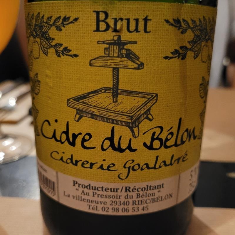 picture of Cidre du Bélon cidre du bélon Brut submitted by buburluluk
