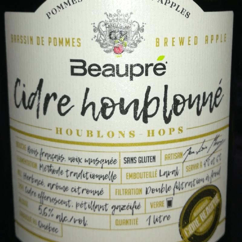 picture of Beaupré Cider Co. Cidre houblonnée submitted by NathanKendall