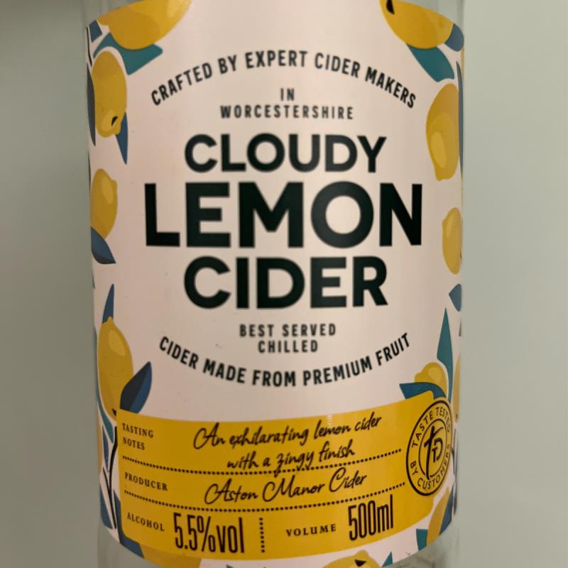 picture of Cloudy Lemon Cider (Sainsbury’s) Cloudy Lemon Cider submitted by ChristianHoult
