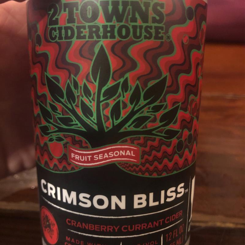 picture of 2 Towns Ciderhouse Crimson Bliss submitted by Blueap9562