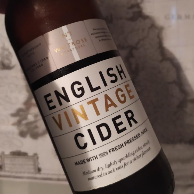 picture of Waitrose & Westons English Vintage Cider 2019 submitted by Cidrillon