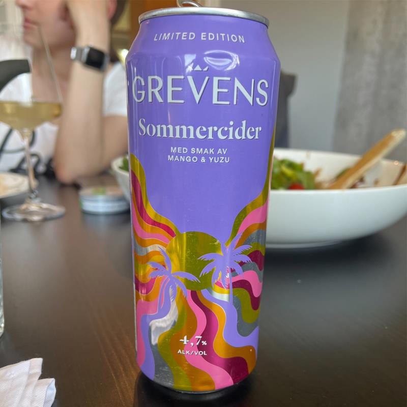 picture of Grevens Grevens Sommercider Mango & Yuzu submitted by ABG
