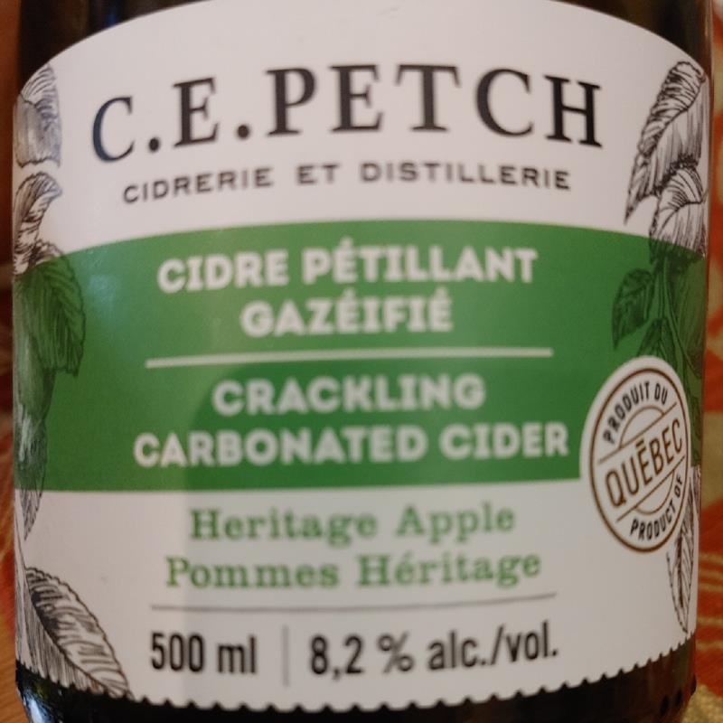 picture of C.E. Petch Heritage Apple, crackling carbonated cider submitted by Georges
