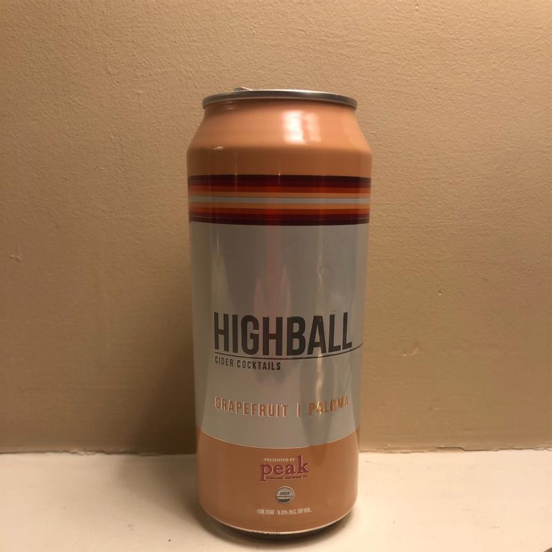 picture of Peak Organic Brewing Highball Grapefruit Paloma submitted by Cideristas