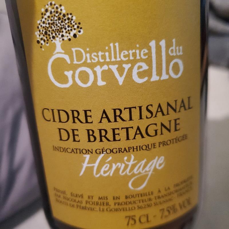 picture of Distillerie du Gorvello, Cider Artisanal de Bretagne Héritage submitted by Bennor