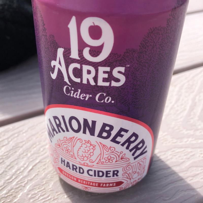 picture of 19 Acres Hard Cider Marionberry submitted by Tgatti