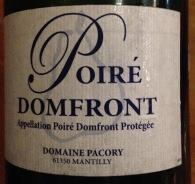 picture of Domaine Pacory Poire Domfront submitted by cidersays