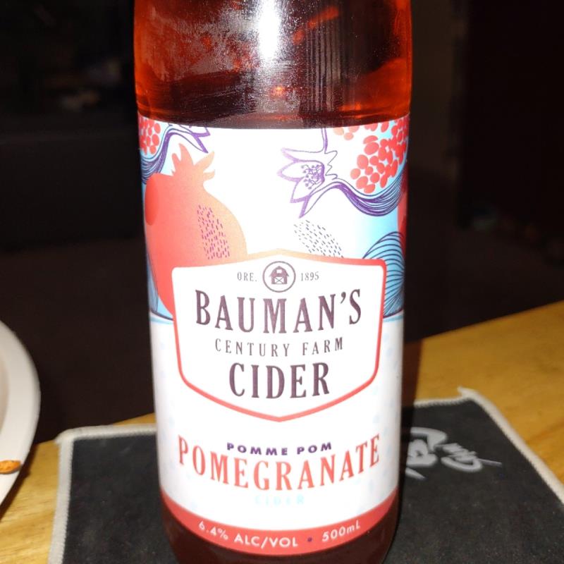 picture of Bauman's Cider Pomme Pom Pomegranate submitted by MoJo