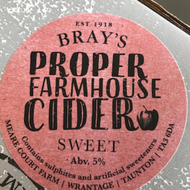 picture of Bray’s Cider Proper Farmhouse Cider Sweet submitted by Judge