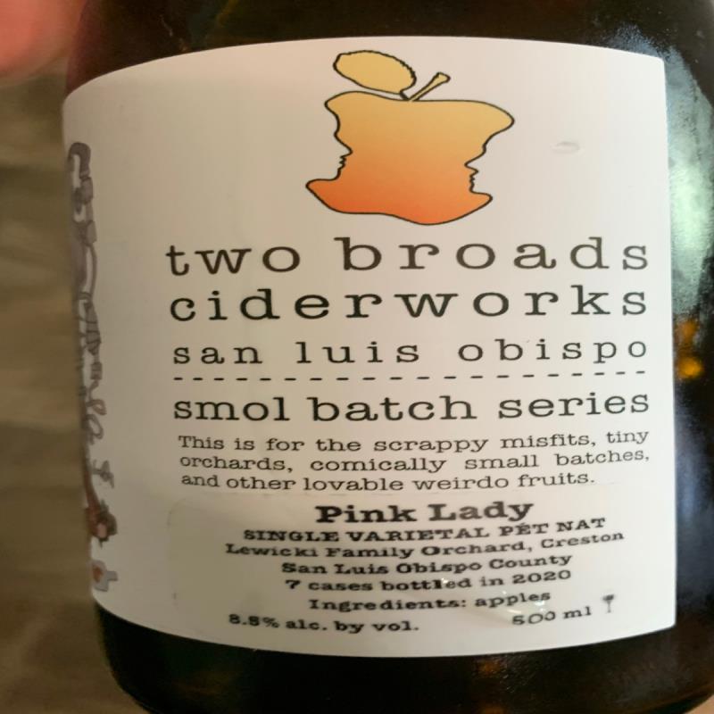picture of Two Broads Ciderworks Smol Batch Series - Pink Lady submitted by KariB
