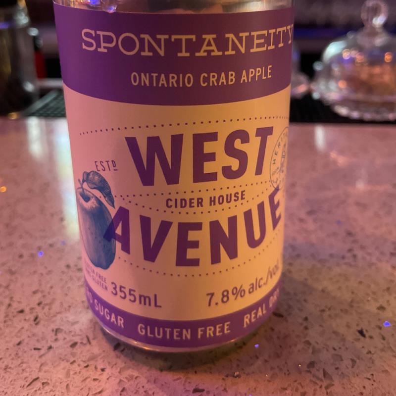 picture of West Avenue Cider Company Spontaneity submitted by Mpjawka