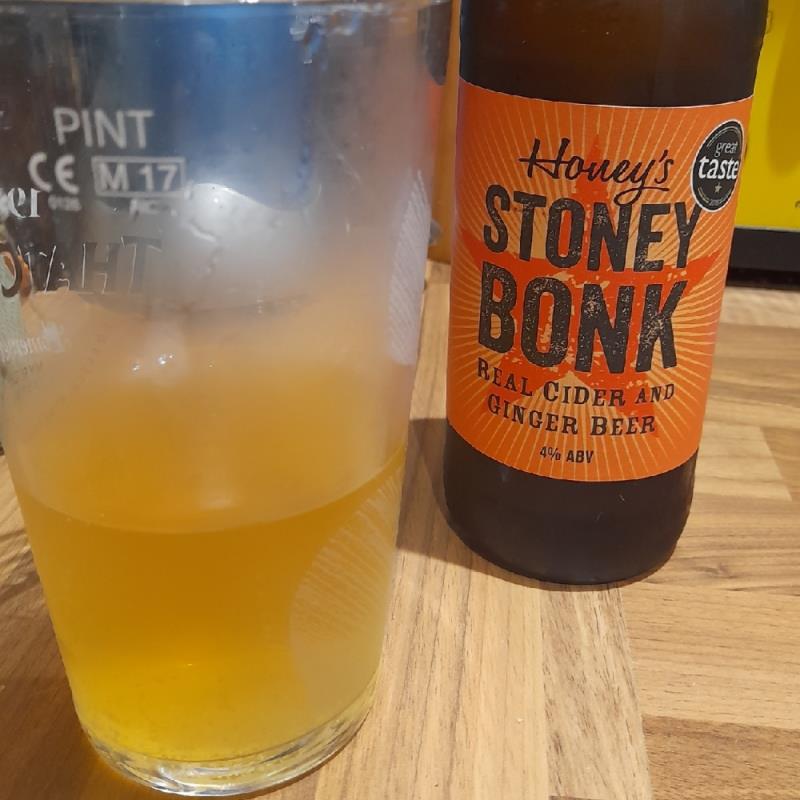 picture of Honey’s Cider Stoney Bonk, real cider with ginger beer. submitted by GaryG