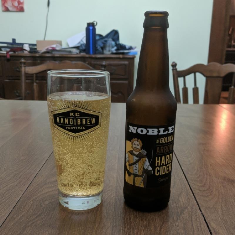 picture of Noble Cider The Golden Arrow Ginger Hard Cider submitted by ShawnFrank