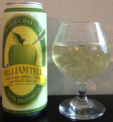 picture of Cider Brothers William Tell Dry Hard Apple Cider w/ Pinot Grigio submitted by cidersays