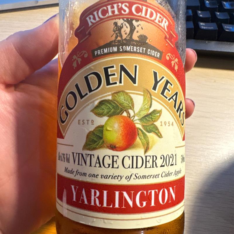 picture of Rich's Cider Golden Years Yarlington 2021 submitted by overground